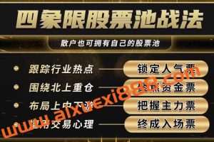 袁博【牛散特训营专栏】四象限股票池战法