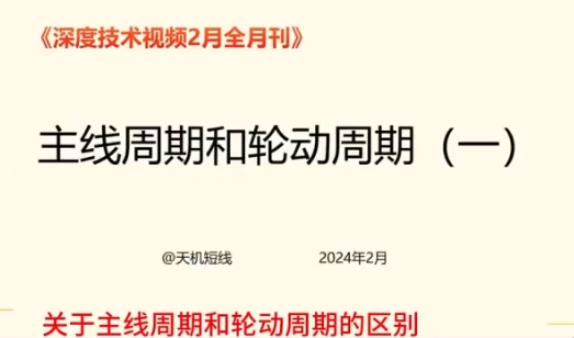 2024年02月短线天机：天机短线 深度技术 视频课程