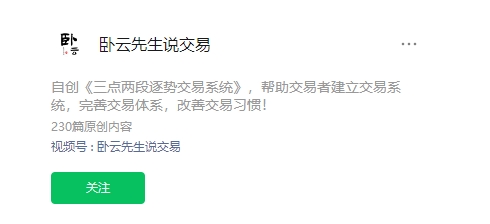 卧云先生三点两段空间测算交易系统视频课程