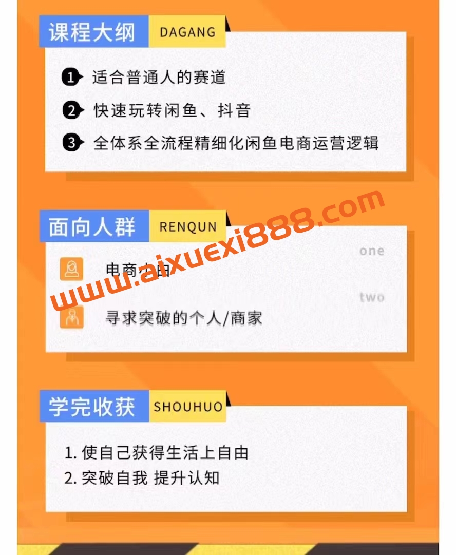 瑜姐电商实操课，全体系全流程精细化咸鱼电商运营插图1