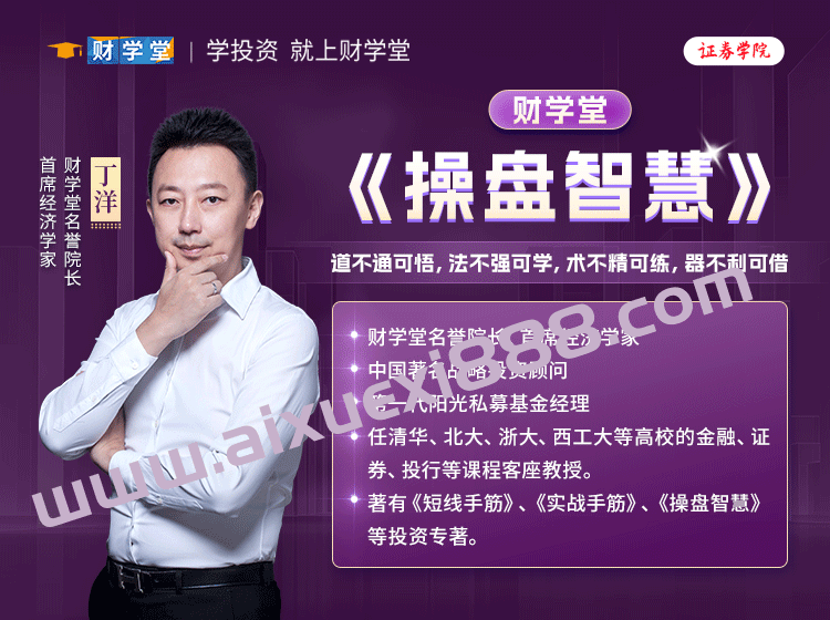 2024财学堂丁洋老师全套课程（指标+日报+小班课）