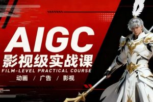 AIGC影视级实战课，动画-广告-影视，商业落地攻略+影视案例拆解